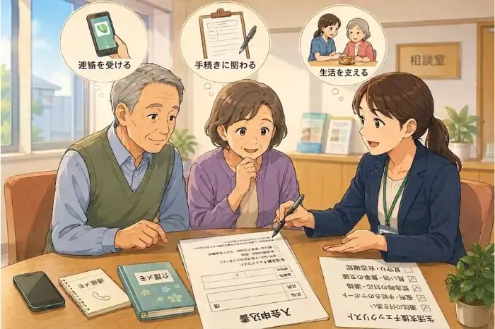 東大阪市で身元保証を考える時に名前を書くことだけでなく連絡や手続き対応まで確認する画像